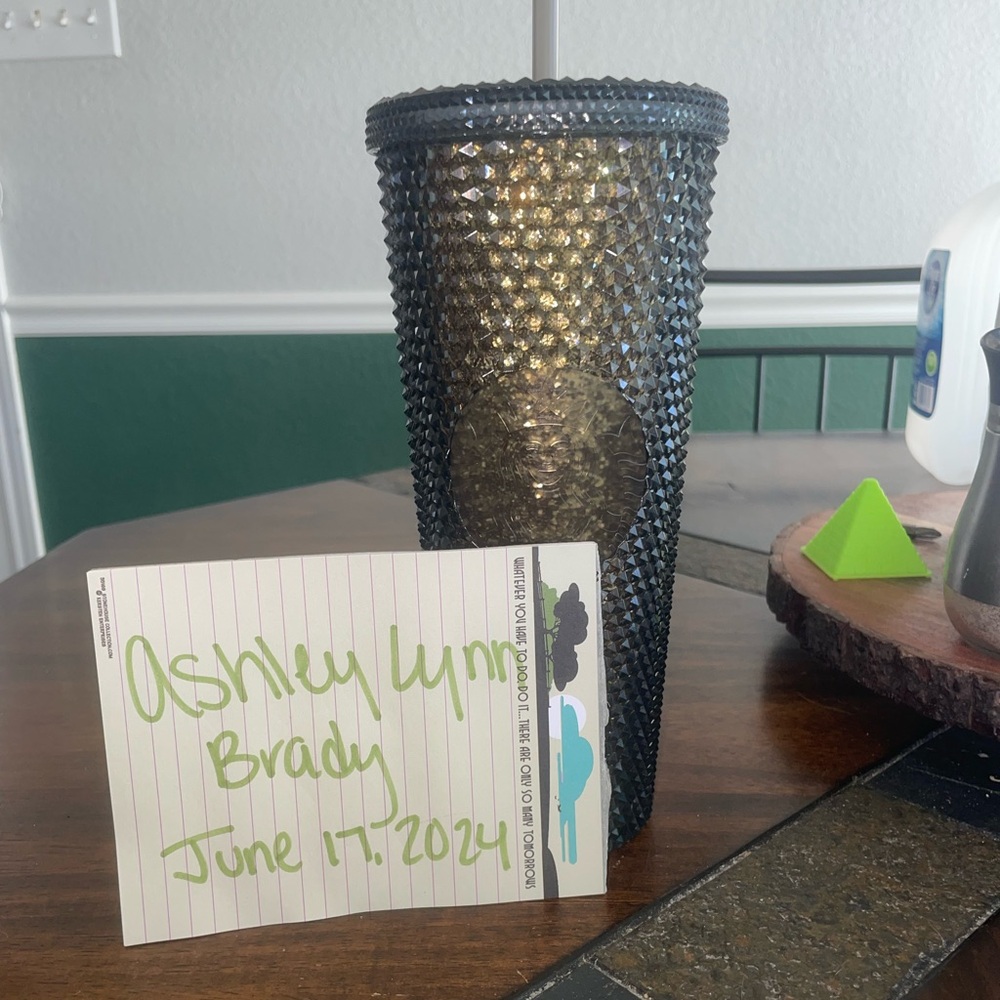 China Black & Gold Starbucks Tumbler